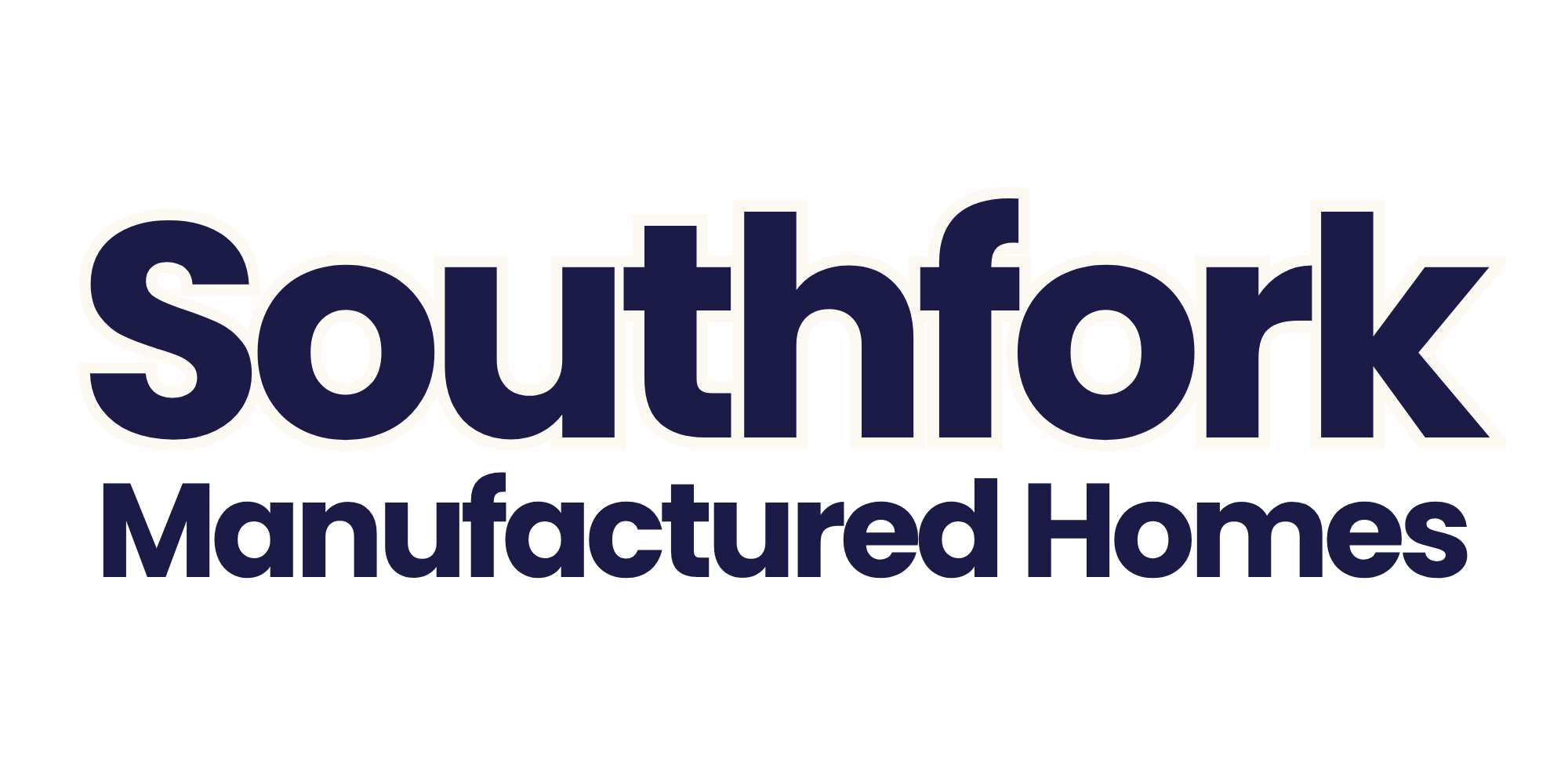 The image is a logo for Southfork Manufactured Homes.